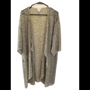 Lularoe Kimono Cardigan Cover Up Animal Print Swim Resort size L